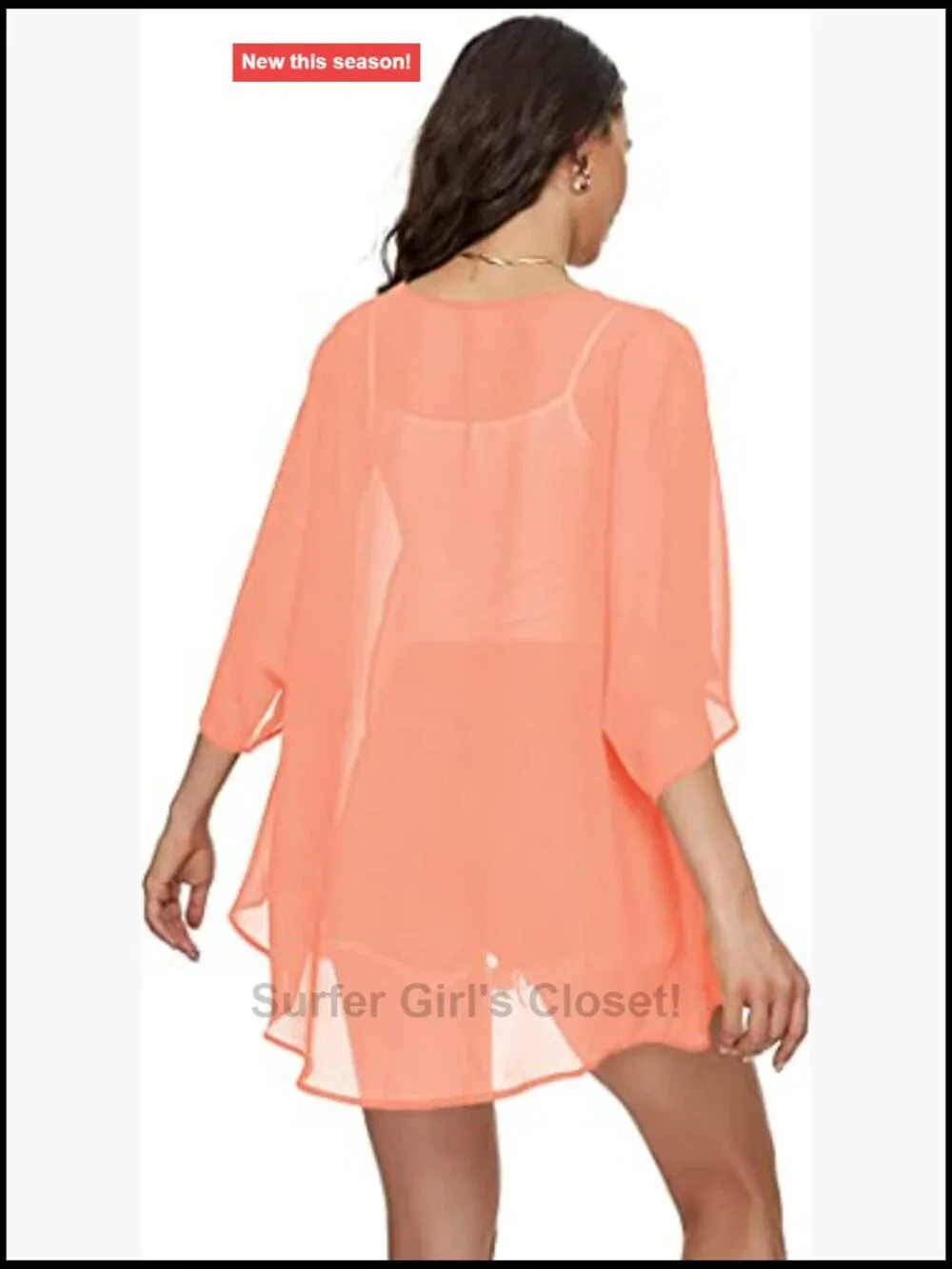 N/A chiffon kimono